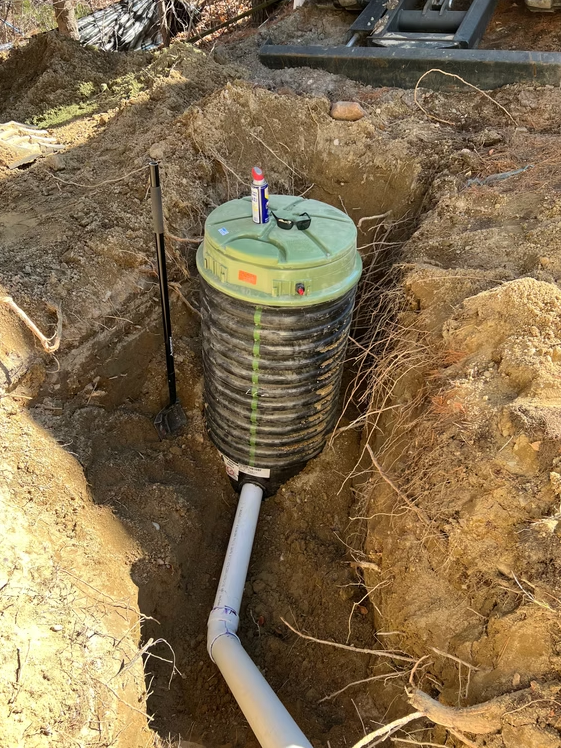 Septic system installation