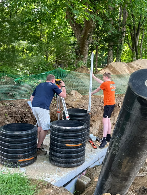 Septic system installation