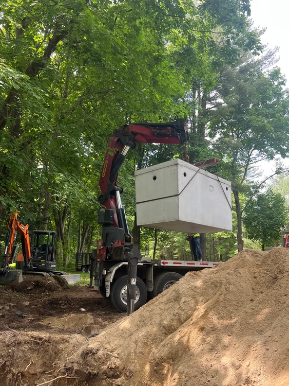 Septic system installation